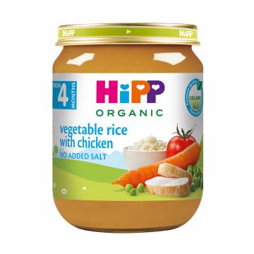 Детское мясо-овощное пюре HIPP з рисом и курицей, 125 г Детское мясо-овощное пюре HIPP з рисом и курицей, 125 г