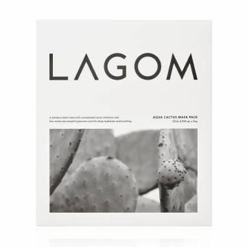 Охлаждающая тканевая маска для лица LAGOM Aqua Cactus Mask, 27 мл Охлаждающая тканевая маска для лица LAGOM Aqua Cactus Mask, 27 мл