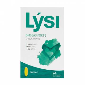 Омега 3 Lysi Omega 3 Forte, 1000 мг, 64 капсул Омега 3 Lysi Omega 3 Forte, 1000 мг, 64 капсул