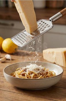 Тертка з нержавіючої сталі - коричневий