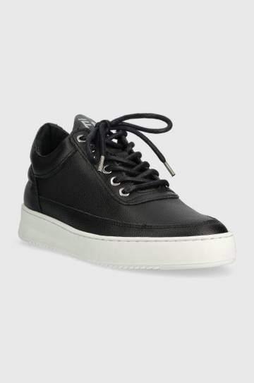 Замшевые кроссовки Filling Pieces Low Top Ripple цвет чёрный Замшевые кроссовки Filling Pieces Low Top Ripple цвет чёрный