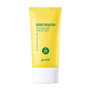 Солнцезащитный крем для лица Goodal Green Tangerine Vita-C Dark Spot Tone Up Cream SPF 50+ PA++++ с витамином C, 50 мл Солнцезащитный крем для лица Goodal Green Tangerine Vita-C Dark Spot Tone Up Cream SPF 50+ PA++++ с витамином C, 50 мл