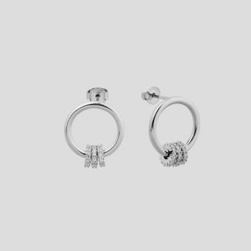 Серебряные серьги Minimal 521183б Серебряные серьги Minimal 521183б