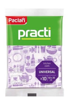 Универсальная салфетка для уборки кухни Paclan Practi Kitchen Cloth, 10 шт