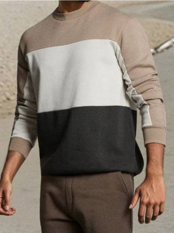 Світшот crewneck - сіро-коричневий Світшот crewneck - сіро-коричневий