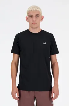 Мужская черная футболка NB Prfm Черный S New Balance MT41222BK