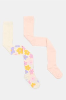 Колготки, 2 пари - пастельний рожевий