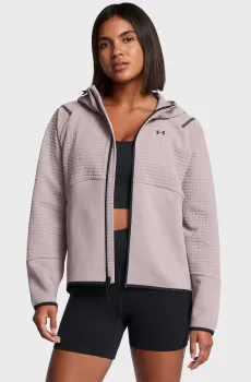 Женское пудровое худи UNSTOPPABLE FLC TXT FZ Розовый XL Under Armour 1389842-015