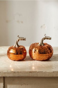 Стояча прикраса у формі гарбуза 2 pack - помаранчевий