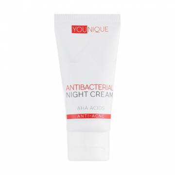 Антибактериальный ночной крем для лица Jerelia YoUnique Antibacterial Night Cream AHA Acids с АНА-кислотами, 50 мл