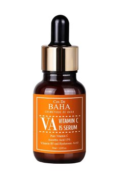 Сыворотка для сияния кожи лица Cos De Baha Vitamin C 15% Ascorbic Acid с витамином С и пантенолом, 30 мл