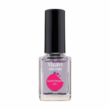 Закрепитель лака для ногтей Vizavi Professional Nail Care 3 в 1, 10 мл Закрепитель лака для ногтей Vizavi Professional Nail Care 3 в 1, 10 мл