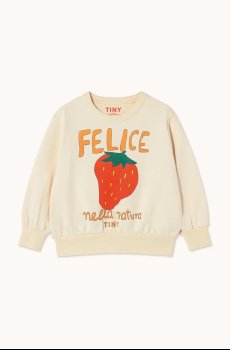 Детская хлопковая кофта Tinycottons NELLA NATURA GRAPHIC SWEATSHIRT