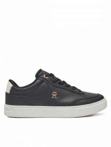 Tommy Hilfiger Снікерcи Essential Chic Court Sneaker FW0FW08322 Чорний Tommy Hilfiger Снікерcи Essential Chic Court Sneaker FW0FW08322 Чорний