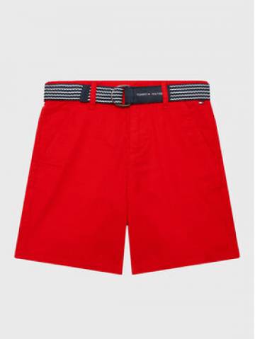 Tommy Hilfiger Шорти з тканини Essential KB0KB08127 D Червоний Slim Fit Tommy Hilfiger Шорти з тканини Essential KB0KB08127 D Червоний Slim Fit