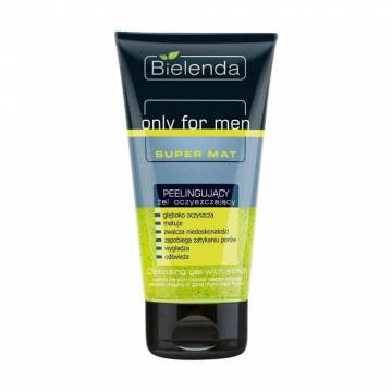 Очищающий гель-пилинг для лица Bielenda Only For Men Super Matt, 150 мл Очищающий гель-пилинг для лица Bielenda Only For Men Super Matt, 150 мл