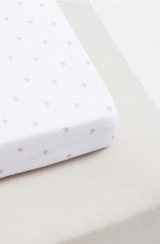 Простирадло з гумкою 2 pack - сірий