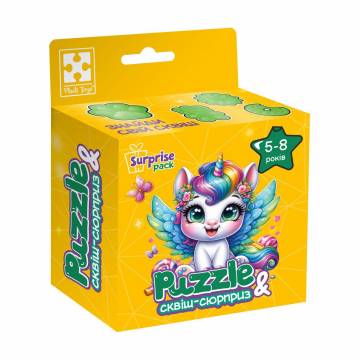 Пазлы Vladi Toys Единорог, с сюрпризом и сквишем, 22*23 см, от 5 лет, 180 деталей (VT8030-01) Пазлы Vladi Toys Единорог, с сюрпризом и сквишем, 22*23 см, от 5 лет, 180 деталей (VT8030-01)