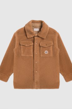 Детская коричневая куртка в стиле рубашки