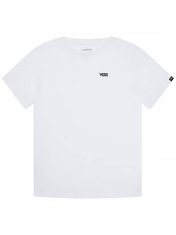 Vans Футболка Left Chest VN0A4MQ3 Білий Classic Fit Vans Футболка Left Chest VN0A4MQ3 Білий Classic Fit