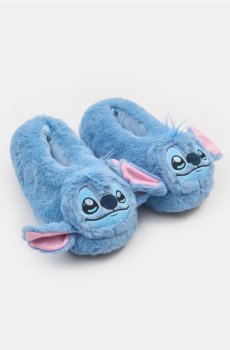 Капці зі штучним хутром Lilo & Stitch - синій