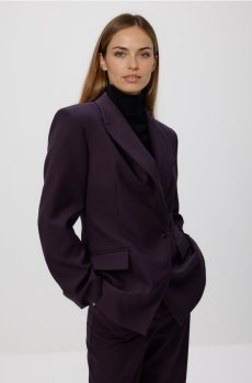 Reserved - Блейзер із додаванням віскози - сіро-фіолетовий - 921HF-94X