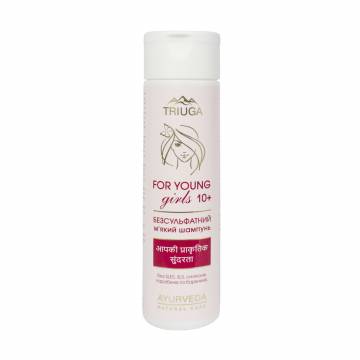 Безсульфатный мягкий шампунь для волос Triuga Ayurveda For Young Girls 10+, 250 мл Безсульфатный мягкий шампунь для волос Triuga Ayurveda For Young Girls 10+, 250 мл