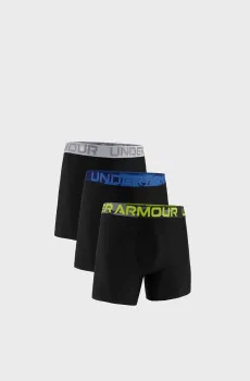Мужские черные боксеры (3 шт) UA PERFORMANCE TECH - NOVELTY 3  3pk Черный XL Under Armour 6019060-001