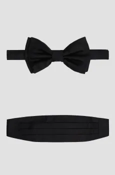 Мужской набор аксессуаров (пояс, бабочка) Черный ONESIZE BOSS 50307920;001