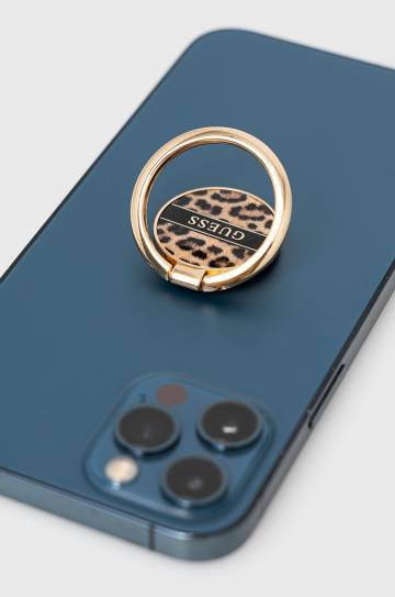 Держатель на липучке для телефона Guess Uchwyt Ring stand цвет коричневый Держатель на липучке для телефона Guess Uchwyt Ring stand цвет коричневый
