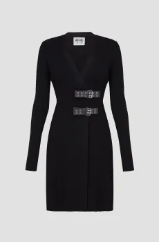 Женское черное платье Черный XS Moschino J0483.8711;0555