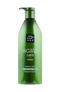 Укрепляющий кондиционер для волос Mise En Scene Scalp Care Rinse для чувствительной кожи головы, с экстрактом имбиря, 680 мл