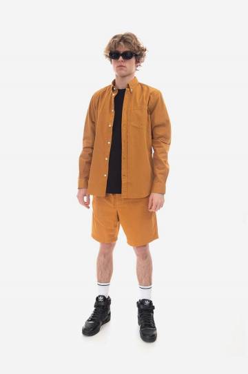 Хлопковая рубашка Norse Projects Anton Light Twill мужская цвет оранжевый regular воротник button-down N40.0790.8127-8127 Хлопковая рубашка Norse Projects Anton Light Twill мужская цвет оранжевый regular воротник button-down N40.0790.8127-8127
