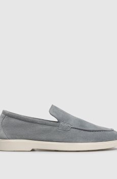 Серые замшевые лоферы Saville