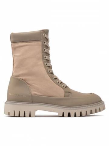 Tommy Hilfiger Черевики туристичні Th Casual Lace Up Boot FW0FW06549 Бежевий Tommy Hilfiger Черевики туристичні Th Casual Lace Up Boot FW0FW06549 Бежевий