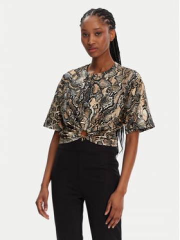 Just Cavalli Футболка 78PAHE01 Коричневий Regular Fit Just Cavalli Футболка 78PAHE01 Коричневий Regular Fit