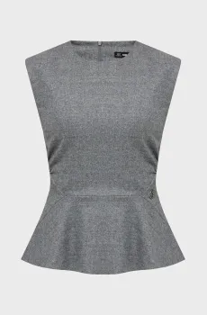 Женский серый топ flannel Серый 38 Karl Lagerfeld A4W11023