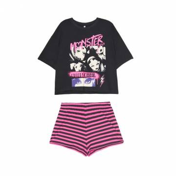Cropp - Піжамний комплект із двох предметів Monster High - чорний Cropp - Піжамний комплект із двох предметів Monster High - чорний