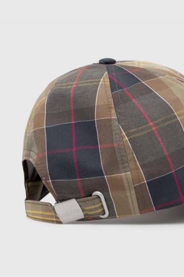 Хлопковая кепка Barbour Tartan Sports Cap цвет зелёный узор MHA0617 Хлопковая кепка Barbour Tartan Sports Cap цвет зелёный узор MHA0617