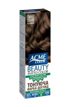Тонирующая краска-уход для волос Beauty Phyto Color, 671 Ореховый, 50 мл