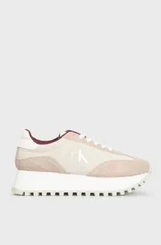 Женские замшевые кроссовки RUNNER LACEUP ML SUEDE Разноцветный 38 Calvin Klein YW0YW01574