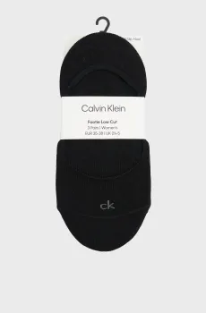Женские черные следы (3 пары) FOOTIE Черный 39-42 Calvin Klein 701234371