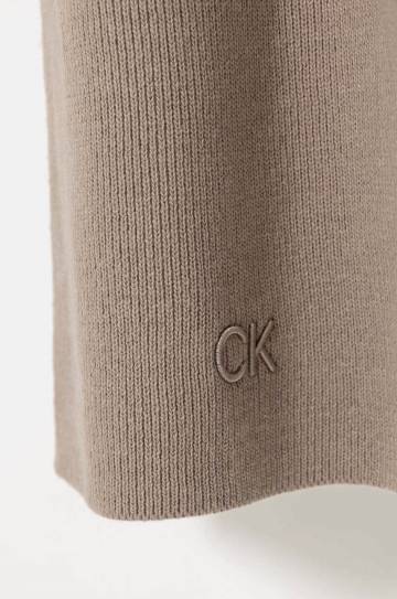 Шарф Calvin Klein женский цвет серый однотонный K60K612601 Шарф Calvin Klein женский цвет серый однотонный K60K612601