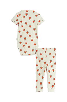 Детский хлопковый комплект Mini Rodini Outlined hearts