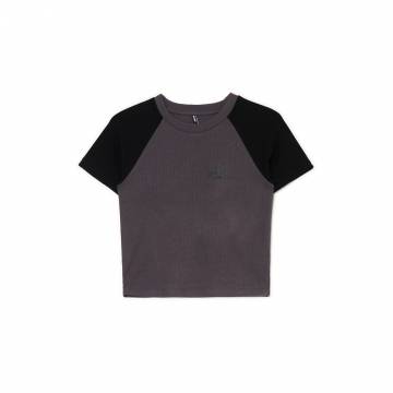 Cropp - Двокольорова футболка - light grey Cropp - Двокольорова футболка - light grey