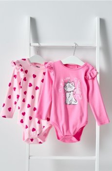 Бавовняне боді Marie - рожевий