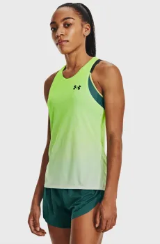Женская салатовая майка UA RUSH CICADA SINGLET Салатовый XS Under Armour 1378404-369