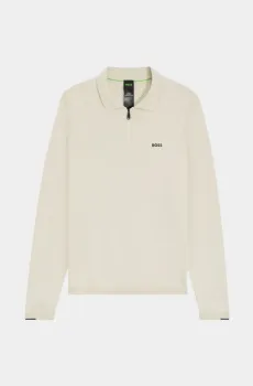 Мужской бежевый джемпер Бежевый M BOSS 11355