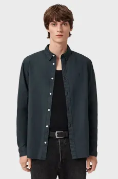 Мужская темно-синяя рубашка HAWTHORNE Синий L AllSaints M150SB