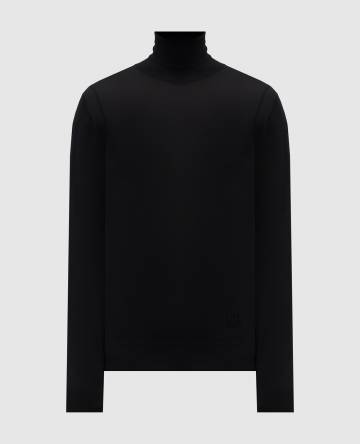 Черный гольф из шерсти Черный гольф из шерсти